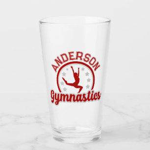 Gymnastik ADD NAME Gymnast Hopp Redskap Idrottare Glaskopp