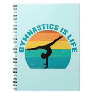 Gymnastik är Life Bevackra Sunset Gymnast Teal Anteckningsbok