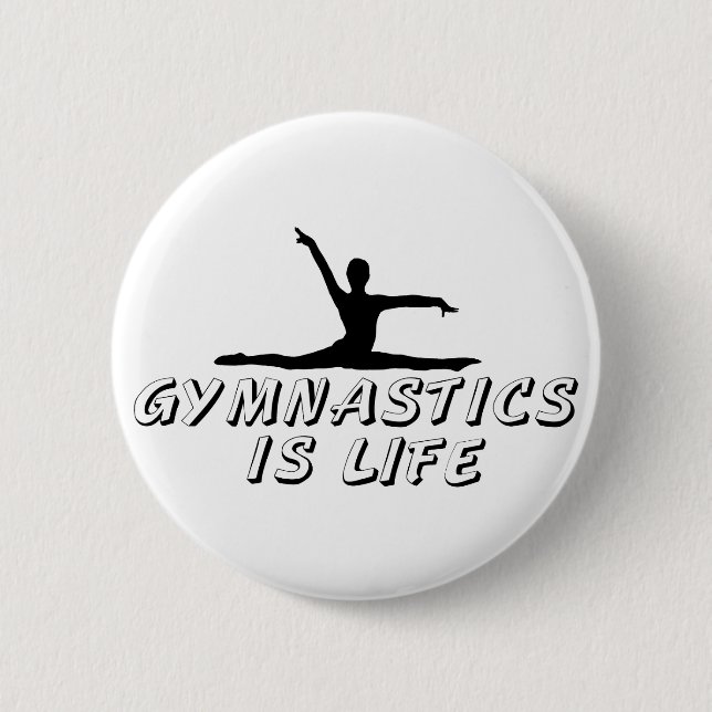 Gymnastik är Life Knapp (Framsida)