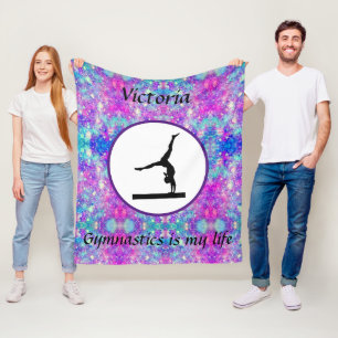 Gymnastik är min Anpassningsbar Gymnast Balance Be Fleecefilt