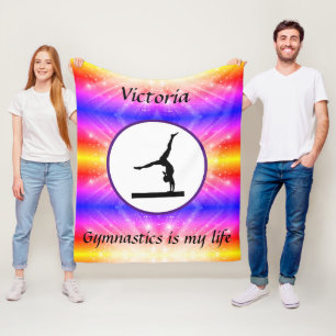 Gymnastik är min Anpassningsbar Gymnast Balance Be Fleecefilt