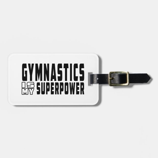 Gymnastik är min Superpower Bagagebricka (Horisontell Framsida)