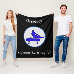 Gymnastik är mitt liv - Herrgymnastik Fleecefilt