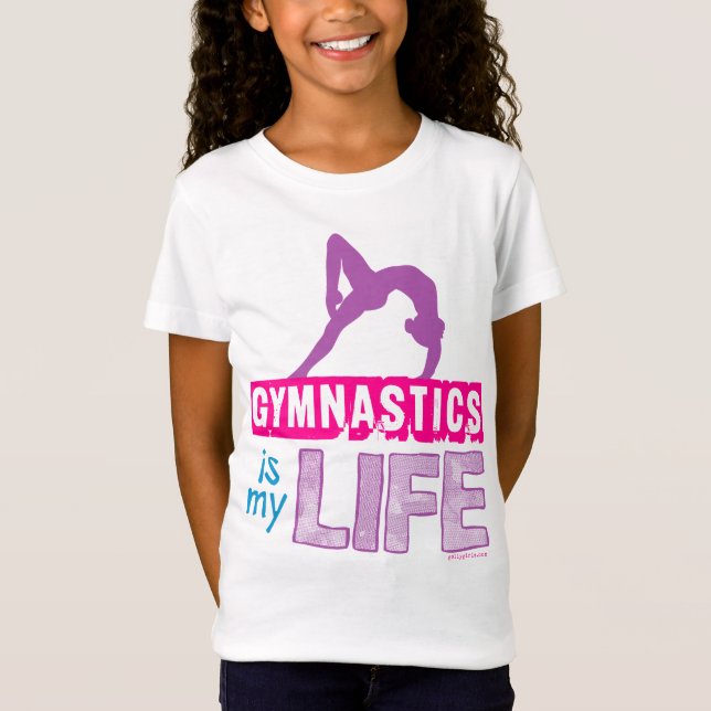 Gymnastik är mitt liv tee shirt (Framsida)