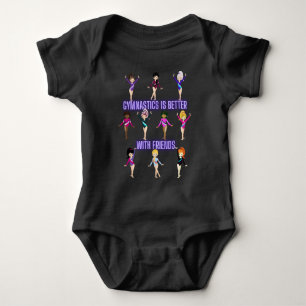 Gymnastik är roligare med vänner t shirt