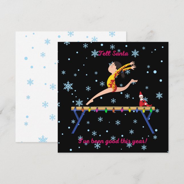 Gymnastik Berätta för tomten att jag har varit Bra (Fram/baksida)