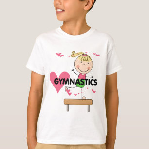 GYMNASTIK - blonda flickabalansbomTshirts T-shirt