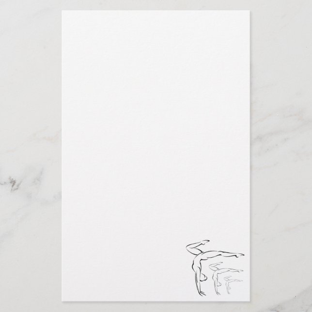 Gymnastik Brevpapper (Framsida)