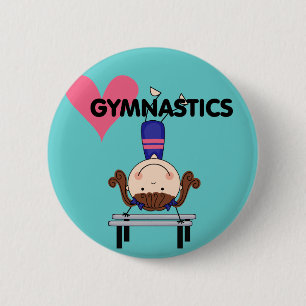 GYMNASTIK - brunettflickahandstanser Knapp