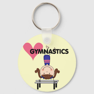 GYMNASTIK - brunettflickahandstanser Nyckelring
