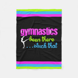 Gymnastik - där klibbat det…., fleecefilt