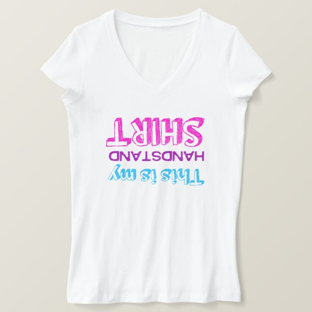 Gymnastik detta är min handstans tee (Design framsida)