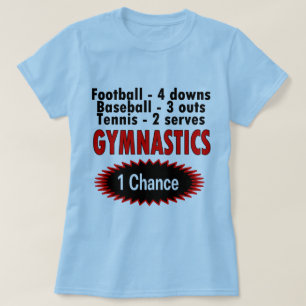 Gymnastik en riskerar 1 sida t-shirt