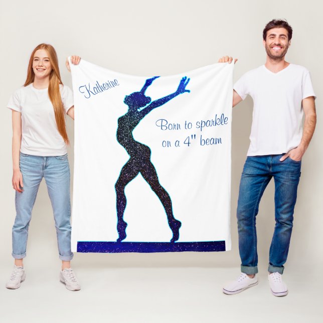 Gymnastik Född för att Lysa Balansbom Fleece Bla (På plats)