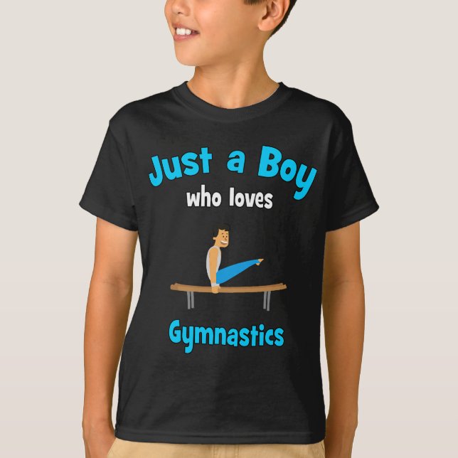 Gymnastik för Boys Gymnastics T Shirt (Framsida)