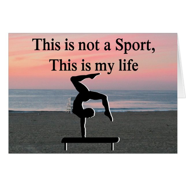 GYMNASTIK FÖR ÖVERSKRIDANDE HÄLSNINGSKORT (Framsidan Horizontal)