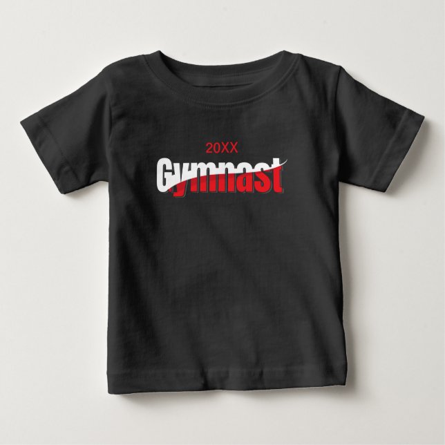 Gymnastik - Gymnast Abstrakt Ord Art Swant T Shirt (Framsida)