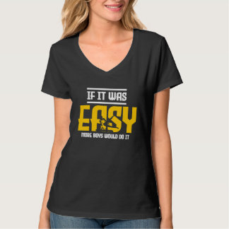 Gymnastik Gymnastik flickor Om det var lätt killar T Shirt