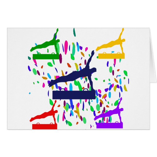 GYMNASTIK HÄLSNINGSKORT (Framsidan Horizontal)