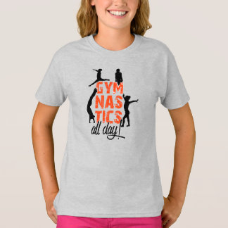Gymnastik hela dagen i orange! tee shirt