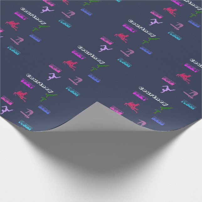 Gymnastik Hopp, Barr, Bom, Golv Presentpapper (Hörn)