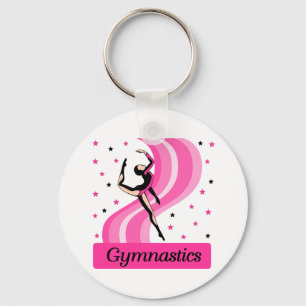 Gymnastik hoppar nyckelring