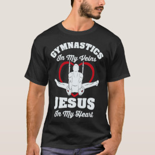 Gymnastik i mina kärror Jesus i mitt hjärt-gymnast T Shirt