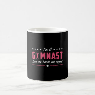 Gymnastik Jag är en Gymnast Uneven Pub Vault Beam Kaffemugg
