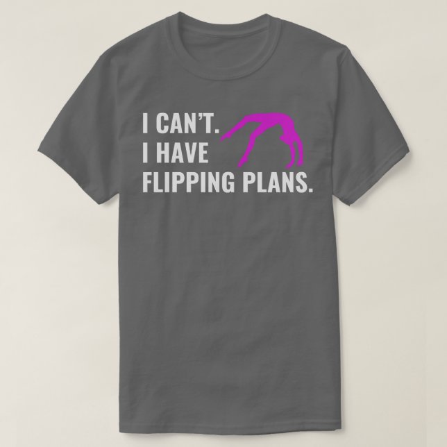 Gymnastik jag har flippat planer.. t shirt (Design framsida)