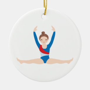 Gymnastik Julgransprydnad Keramik