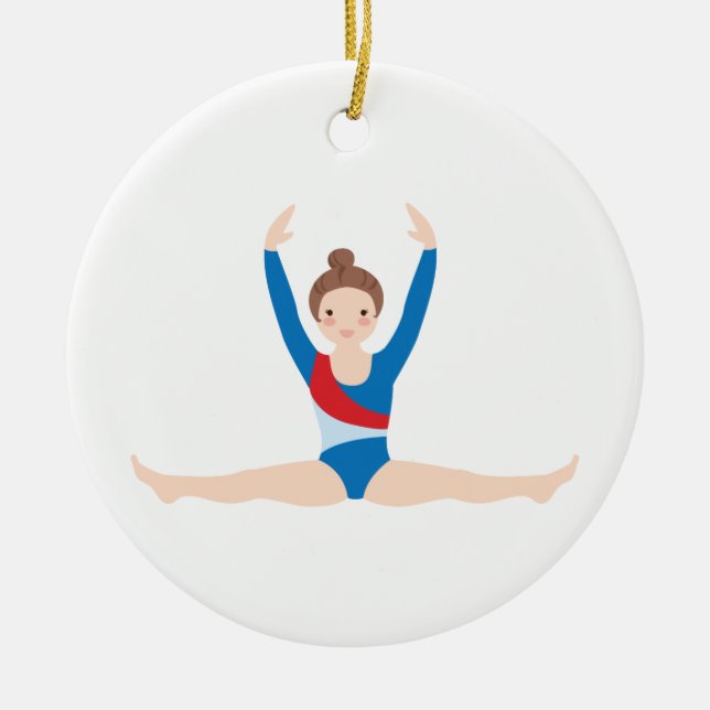 Gymnastik Julgransprydnad Keramik (Framsidan)