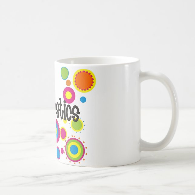 Gymnastik kyler polka dots kaffemugg (Höger)