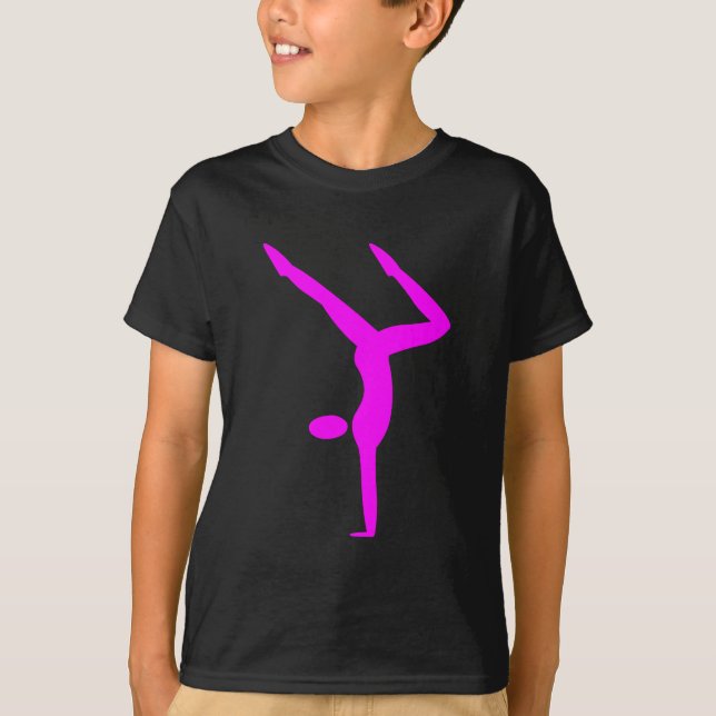 Gymnastik - Magenta T-shirt (Framsida)
