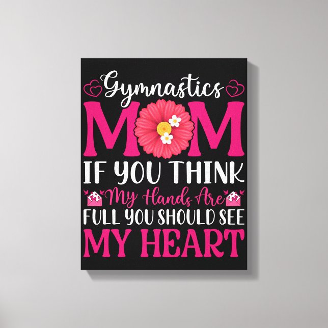 Gymnastik Mamma Canvastryck (Framsida)