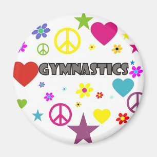 Gymnastik med blandade diagram magnet