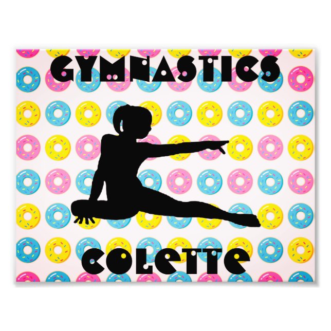 Gymnastik och Donuts Fototryck (Framsidan)