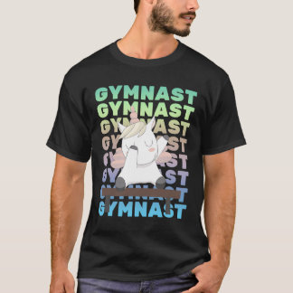 Gymnastik Och Enhörning Gymnastik Sportserie T Shirt