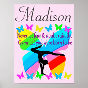 GYMNASTIK POSTER INSPIRATIONELL OMRÖSTNING PERSONL