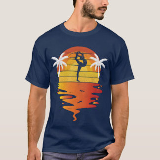 Gymnastik retro solnedgång 70-tal vintage Gymnasti T Shirt