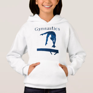 Gymnastik Royal Blue Balansbom Vin Font T Shirt