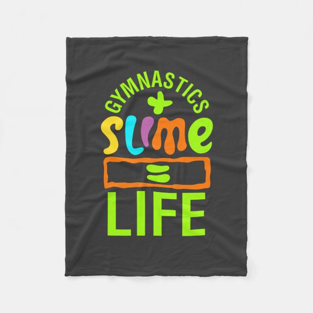 Gymnastik & Slime Fleecefilt (Framsidan)