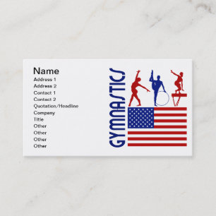 Gymnastik United States Visitkort