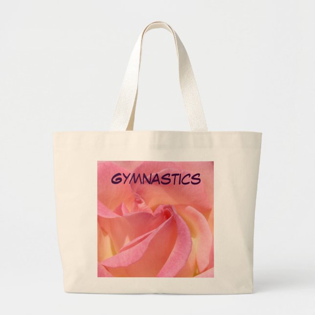 GYMNASTIK väskor Rosa Ros Totes påse gåvor (Framsidan)