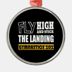Gymnastika 101 Fly High - Oneven High Pub Gymnast Julgransprydnad Metall