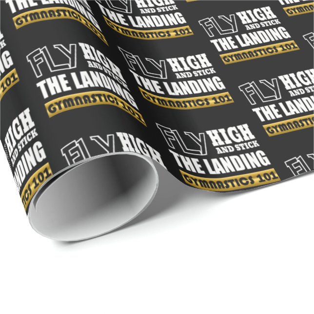 Gymnastika 101 Fly High - Pub Gymnast Presentpapper (Rullad Hörn)