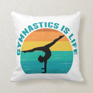 Gymnastika är Life Coola Sunset Gymnast Kudde