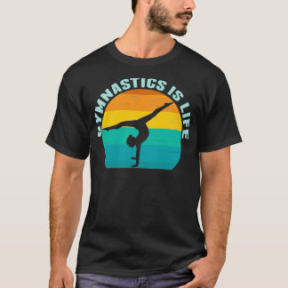 Gymnastika är Life Coola Sunset Gymnast T Shirt
