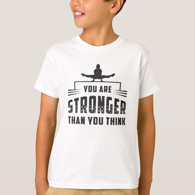 Gymnastika du är starkare Pub Gymnast T Shirt (Framsida)