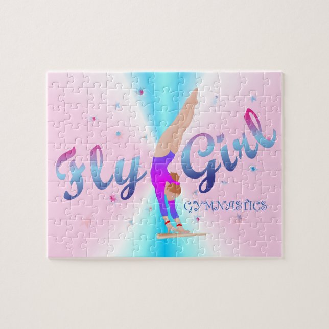 Gymnastika - Fly Girl Puzzle Pussel (Horisontell)