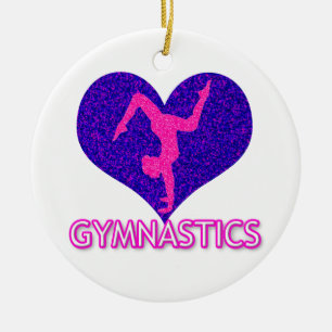Gymnastika Gnistra Heart Ceramic Ornament